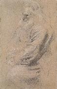 Peter Paul Rubens Sitting  old man oil painting artist